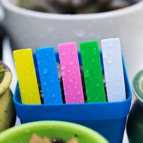 1 pack of 100 5x1cm small flower gardening word label plaque Scrub surface waterproof plant gardening label plant garden labels