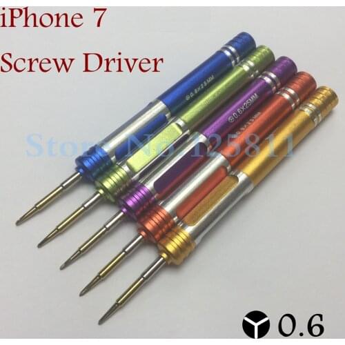 10pcs/lot Precision 0.6 Y S2 Steel screwdriver Key 0.6 x 25mm Tri-wing For iPhone 7/7plus & apple watch Screw Driver Dedicated