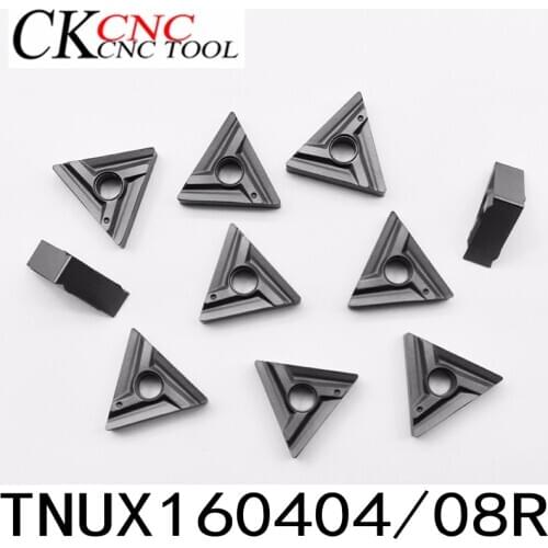 10pcs TNUX160404R TNUX160408R/ L CNC blade carbide insert TNUX 160404 Rcnc Indexable carbide turning blade lathe inserts tool