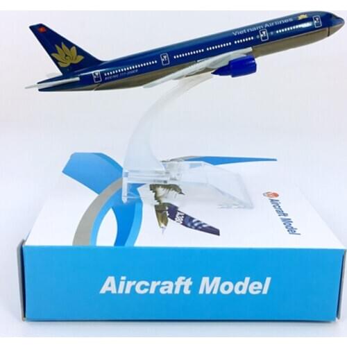 16CM 1:400 B777-200 model Vietnam airlines with plastic base alloy aircraft plane collectible display model collection