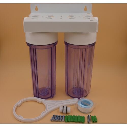2 stage 10 inch Clear Water Filter Household Prefilter kichen Aquarium Fish Tank External Ultrafiltration Drinking Straight