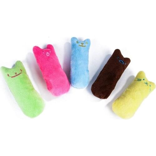 5Pc Teeth Grinding Catnip Toys Funny Interactive Plush Cat Toy Pet Kitten Chewing Vocal Toy Claws Thumb Bite Cat Mint For Cats