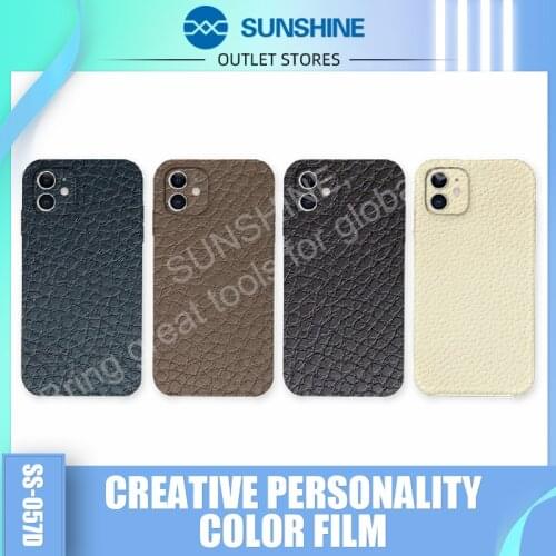 50pcs Mobile Phone Back Cover Film Protector Leather Sticker Machine Cover For SS-890C Cut for Production Back Skin Sticker