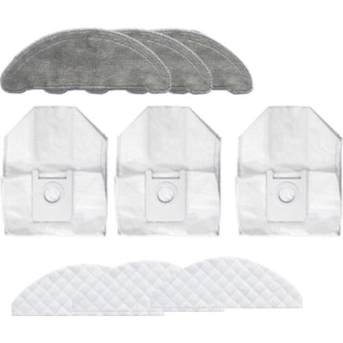 9Pcs for Roidmi EVE Plus Vacuum Cleaner Dust Bag Mop Cloth Disposable Cleaning Cloth Replacement Accessories Parts