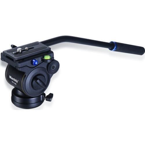 Aluminum Professional Video DSLR Camcorder Fluid Tripod Head Drag Slider Rail Handle Head