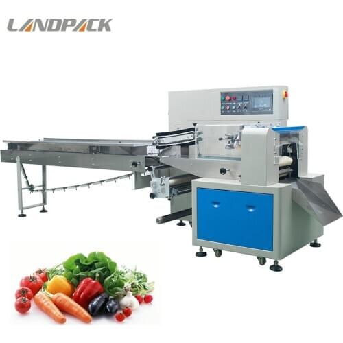 Automatic vegetable flow wrap machine Convenient packaging