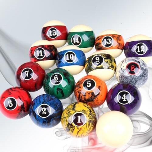AXD BIlliard Pool Balls 16pcs Bright Crystal Balls Black Eight Balls Pool Billiard Table Balls Billiard Accessories China
