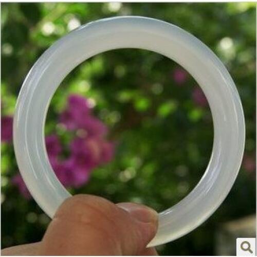 Natural white agate bracelet a aqua bar bracelet