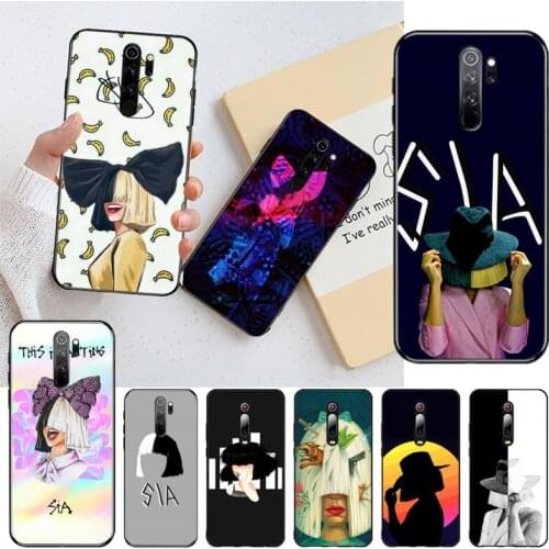 CUTEWANAN Sia the Greatest Black Soft Shell Phone Case Capa for Redmi Note 8 8A 8T 7 6 6A 5 5A 4 4X 4A Go Pro