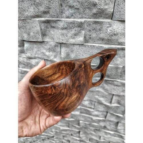 250 ml Kuksa, Hand Carved Cup, Scandinavian Kuksa, Wooden Mug, Camping Gear, Coffee Cup, bushcraft Kuksa, Guksi, Kuksa Cup, Pers