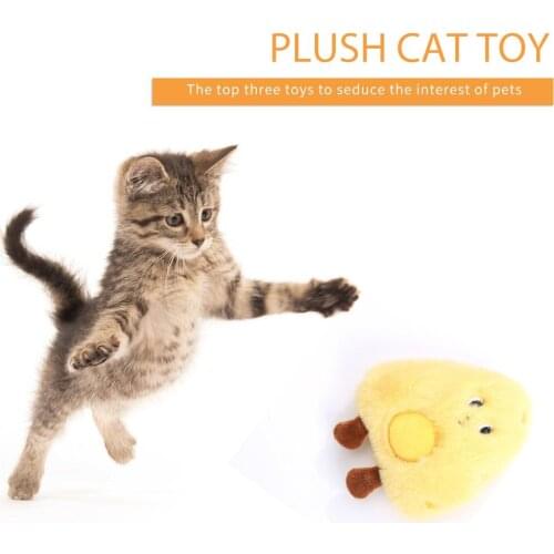 Food Styling Plush Toy Mini Cute Molar Catnip Toy Fun Interactive Plush Cat Pet Kitten Chewing Vocal Paw Biting Thumb Cat
