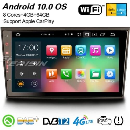 Erisin 8106 8-Core Android 10 Car Stereo CarPlay BT WiFi DSP DAB+ Navi For Opel Vauxhall Corsa Combo Zafira Vectra Meriva Vivaro