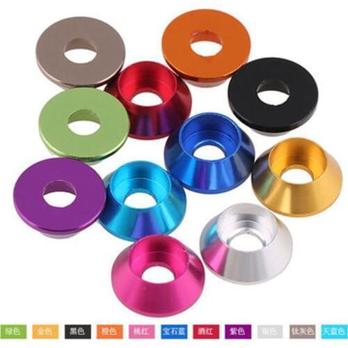 3pcs M6 Cylindrical head cup heads hex washer bolt Standard color aluminum alloy Watson Meson