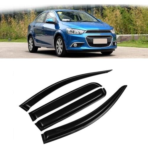 For Chevrolet Aveo 2011 2012 2013 2014 2015 2016 2017 2018 Window Visor Rain Sun Smoke Guard Deflector Shade Awning Shelter Trim