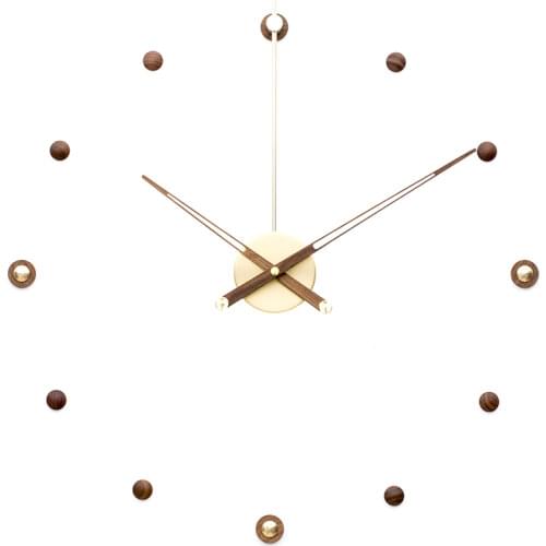 Creative Luxury Wall Clock Silent Spain Large Wall Clocks Living Room 3d Watch Metal Modern Wood Pointer Office Decoration Gift