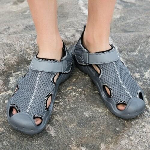 Zapatillas Hombre Mens Hiking Shoes Outdoor Sport Mesh Breathable Non-Slip Trekking Climbing Camping Sneakers Trekking Footwear