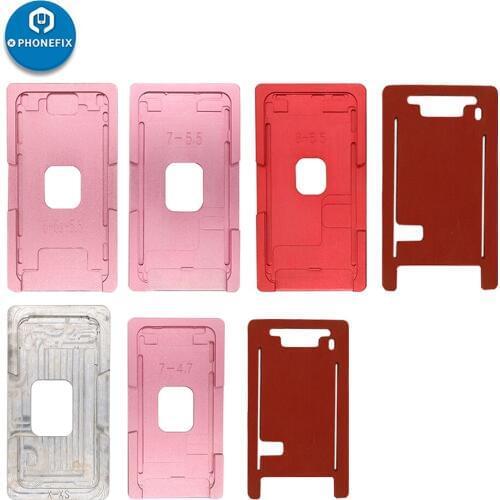 Metal LCD Screen Fit Base for iPhone X Positioning Mold iPhone 5-X Screen Assembling Base for iPhone Repair Screen Repair Kit