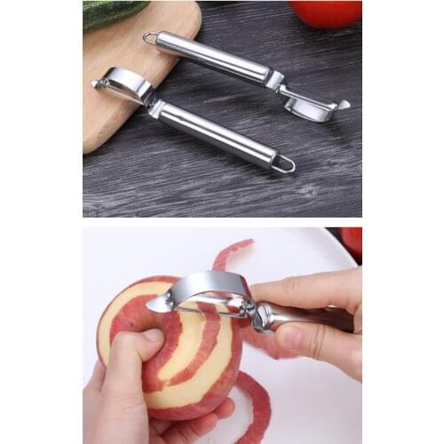 Stainless Steel Peeler Apple Cut Melon Scraper Fruit Vegetable Carving Knife Tool Set Ice Cream Spoon Home Kitchen Accessories