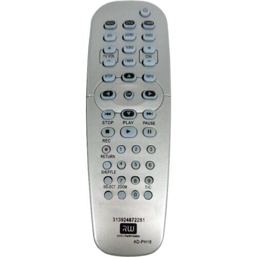 NEW Replacement AD-PH18 suitable for PHILIPS DVD/TV Player Rewritable Rmote control 313824872281