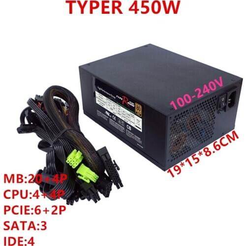 New Original PSU For Hiper Full Module Intelligent Control 0 dB 0 Noise Power Supply TYPER 450W