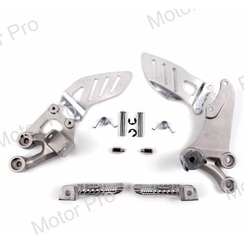 Footrests For Suzuki GSXR 600 750 2006 - 2010 Rider Front Foot Pegs Brackets GSXR600 GSXR750 GSX R GSX-R 2007 2008 2009 Black