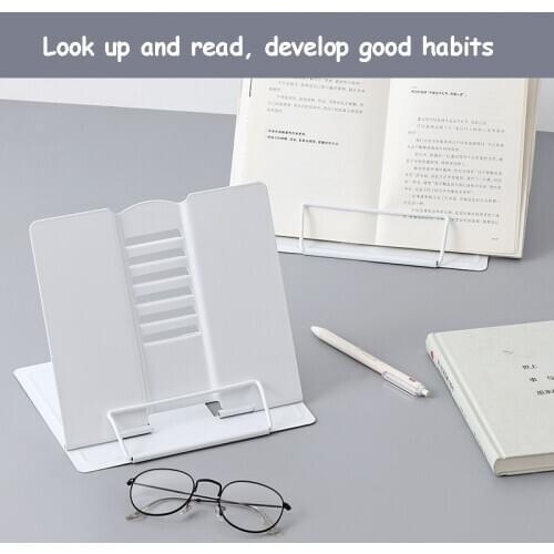 Portable Reading Book Stand Document Holder Desk Adjustable Bookend Stand Foldable Book Stand Display Stand Student Supply