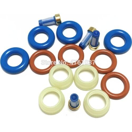 Fuel Injector Repair Kits 4 Kits For Part 12580681 17113553 25320288 25364984 FJ10065 FJ10067 FJ315 (AY-RK410 AY-RK411)
