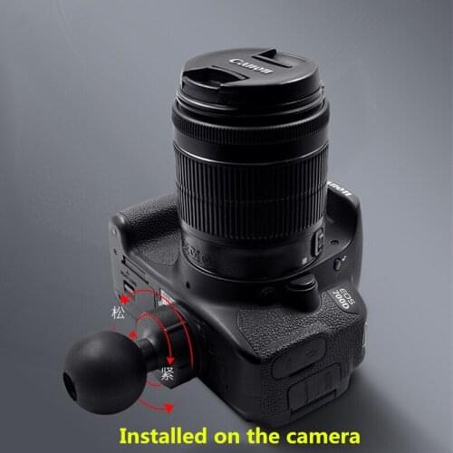 38.1mm / 1.5 inch Ball Mount to 1/4 Camera Screw Adapter for All Industry Standard 1.5 inch ball mount for RAM Double Socket Arm