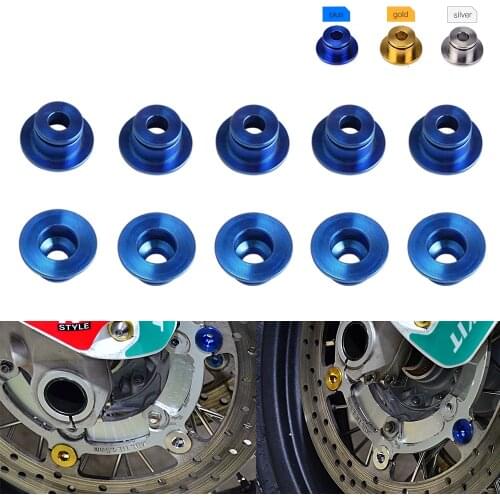 Titanium Floating Brake Disc Bobbins Circlip For Honda CB 1000R 1100 300F 500 X Brake Disc Bobbin Rivet Circlip Rust-Free