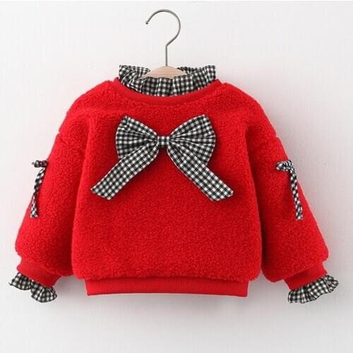 Toddler Girl Sweatshirt Winter Plus Velvet Thicken Warm Baby Clothing Pullover Princess Costume Christmas Kids Hoodies Tops