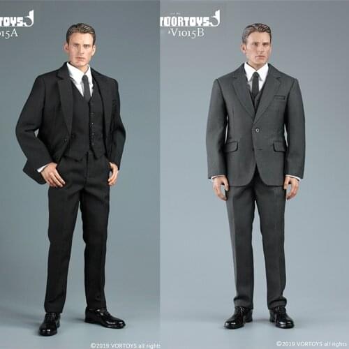 VORTOYS V1015 A/B/C 1 to 6 muscle man suit suit leather shoes suit 12-inch male muscle dolls available