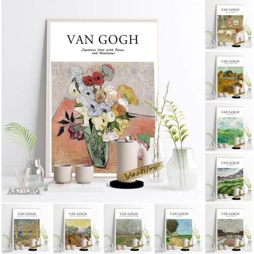 Vincent Van Gogh Exhibition Museum Art Prints Poster Farmhouse In Provence Canvas Painting Lane Near Arles Wall Picture Decor