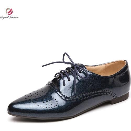 Original Intention Women Casual Shoes Popular Pointed Toe Square Heels Beautiful Black Red Nude White Shoes Woman US Size 4-14