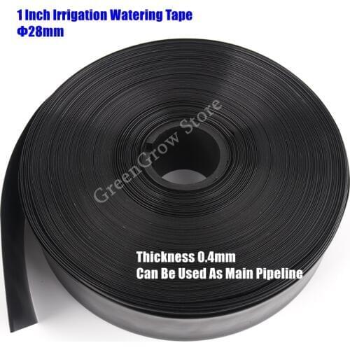 1" Φ28mm Thick 0.4mm Micro Spray Tape Farm Garden Irrigation Main Pipeline Fruit Tree Lawn Watering Hose Water Saving Irrigation