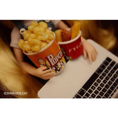 1pcs Popcorn Doll House doll Furniture doll accessories for barbie, BJD , 1/6 doll toys girl play house