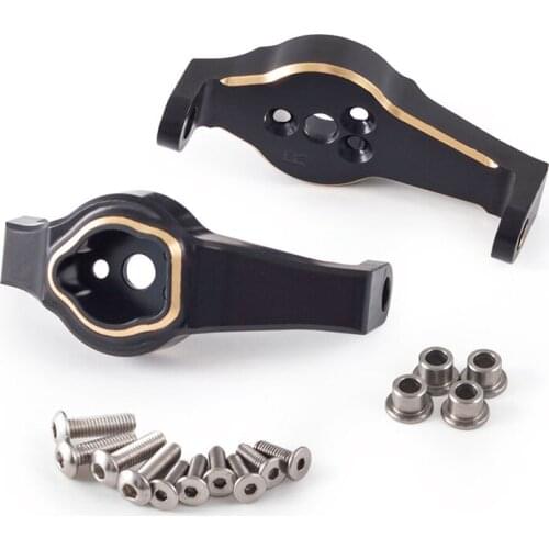 2Pcs Brass Caster Blocks Protal Drive C Hub Carrier for Traxxas TRX4 TRX-4 TRX-6 1/10 RC Crawler Car Upgrade Parts