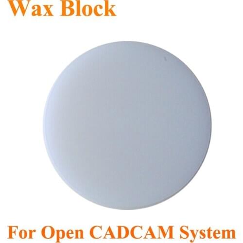 5 pcs Modeling Wax disc / 98 Dental Casting Wax Disc White Color For Open CADCAM System