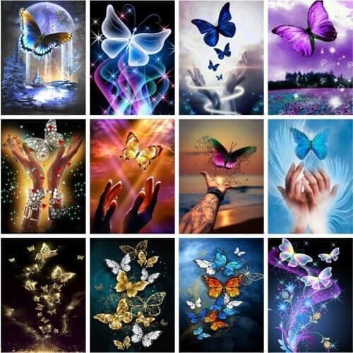5D DIY diamond painting butterfly diamond embroidery cross stitch diamond mosaic diamond paint