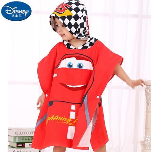 6Colors Cotton Childrens Hooded Bath Towel beach towels Minnie Mickey mouse Car Cloak Cotton Bathrobe Cartoon Bath towel