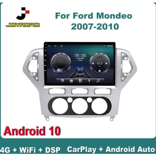 10" For Ford Mondeo 2007-2010 Android 10 Carplay Auto 4G Sim WiFi DSP RDS Car Radio Multimedia Video Player GPS