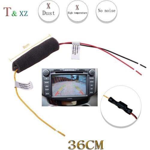 Car Parking Camera 12V DC Power Filter Rectifier Anti interference Cable Car Reverse Backup Camera for any car