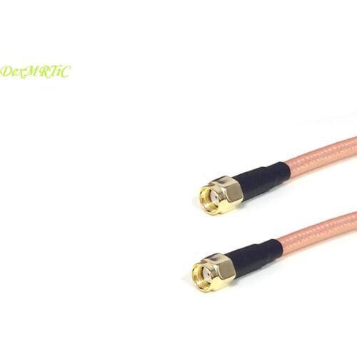 Wireless cable RP SMA Male Plug Switch RP-SMA male (female pin) RG142 cable adapter 50CM/100CM high quality low loss
