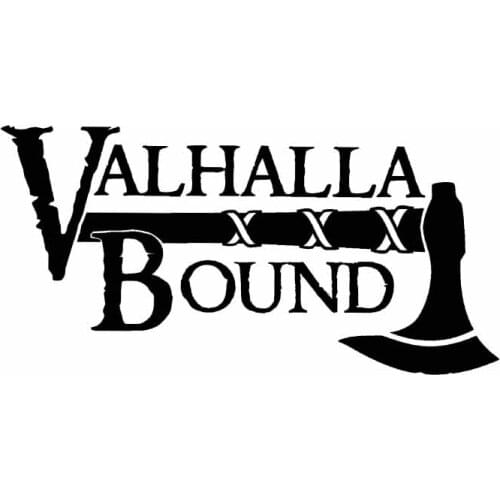 Dawasaru Valhalla Bound Personalized Car Stickers Waterproof Decals Laptop Suitcase Motorcycle Auto Accessories PVC,16cm*8cm