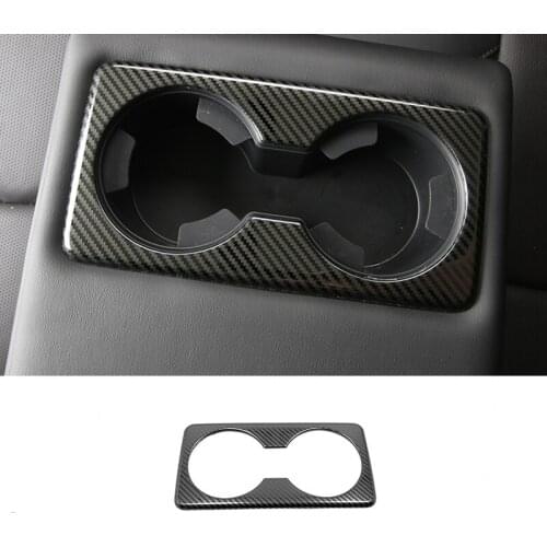 For Mazda 3 2019 2020 Stainless steel Car Rear Water Cup Frame Decoration Cover Trim Sticker Car Styling Accessories 1pcs