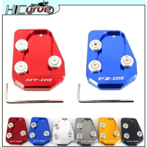 For YAMAHA MT 09 TRACER XSR 900 MT09 SPORT FZ09 2013-2016 Motorcycle Kickstand Foot Side Stand Extension Pad Support Plate