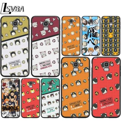 Haikyuu Karasuno for Samsung Galaxy J2 J3 J4 Core J5 J6 J7 J8 Prime duo Plus 2018 2017 2016 Soft Black Phone Cover