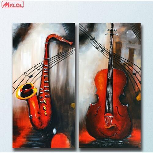 Fashion 2pc Omax-Decor-Take-Notes oil Painting Home Decor On Canvas Modern Wall Art Canvas Print Poster Canvas Painting No frame