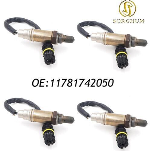 New 4PCS Oxygen Sensor For BMW E38 E39 E46 E53 E83 750iL 540i Z4 X3 11781742050 13477