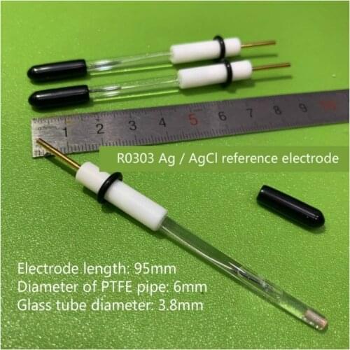Silver silver chloride reference electrode. R0303 Ag / AgCl reference electrode. Removable and liquid filled