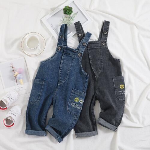Autumn Toddler Girls Overalls New Arrival Korean High Quality Denim Jumpsuit for Boy Kids Pants Baby Child Jeans 2020 Boys Pants
